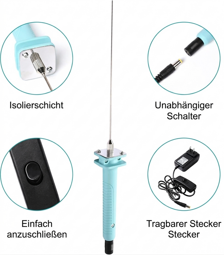 Electric Foam Cutter Hot Compact Stainless Steel Handheld with 5 Lengths 8
