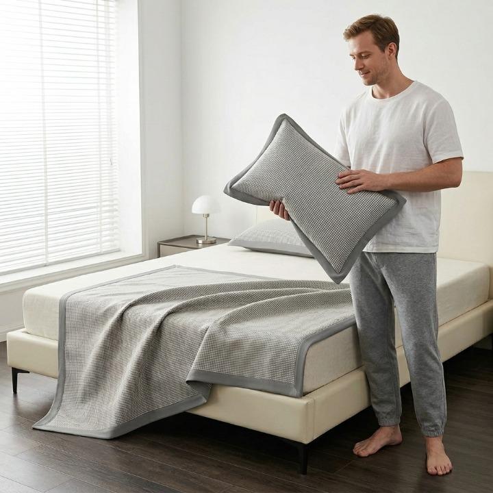 Cooling Mattress Protector Set | Bed Pad And Pillow Cover