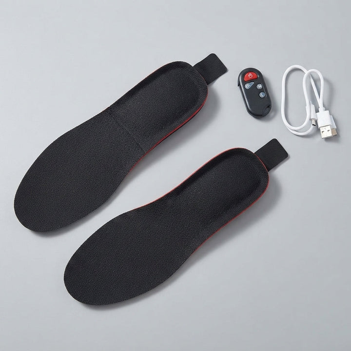 Rechargeable Heated Insoles Remote Control Carbon Fibre with 9-Hour Warmth 10