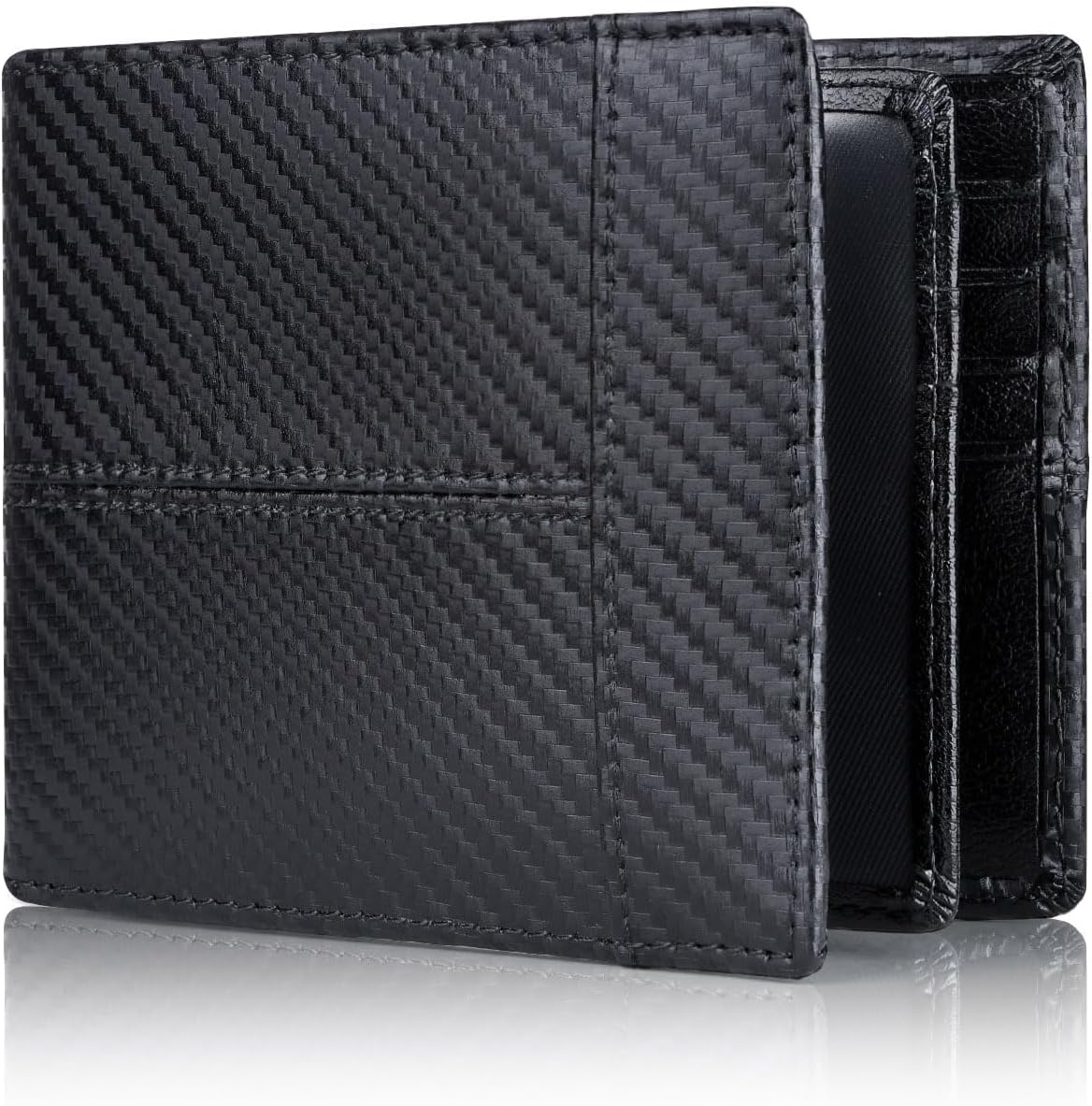 Genuine Leather Bifold Wallet for Men with RFID-Blocking Protection | Slim Design with 16 Card Slots for Everyday Use 3