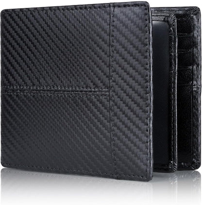 Genuine Leather Bifold Wallet for Men with RFID-Blocking Protection | Slim Design with 16 Card Slots for Everyday Use 3
