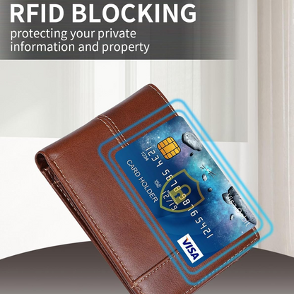 Genuine Leather Bifold Wallet for Men with RFID-Blocking Protection | Slim Design with 16 Card Slots for Everyday Use 5