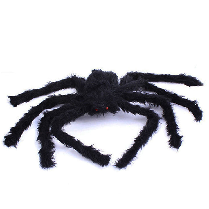 Giant Halloween Spider Decoration | Hairy Body, Bendable Legs &amp; Red Eyes | Weather-Resistant Indoor Outdoor Decor