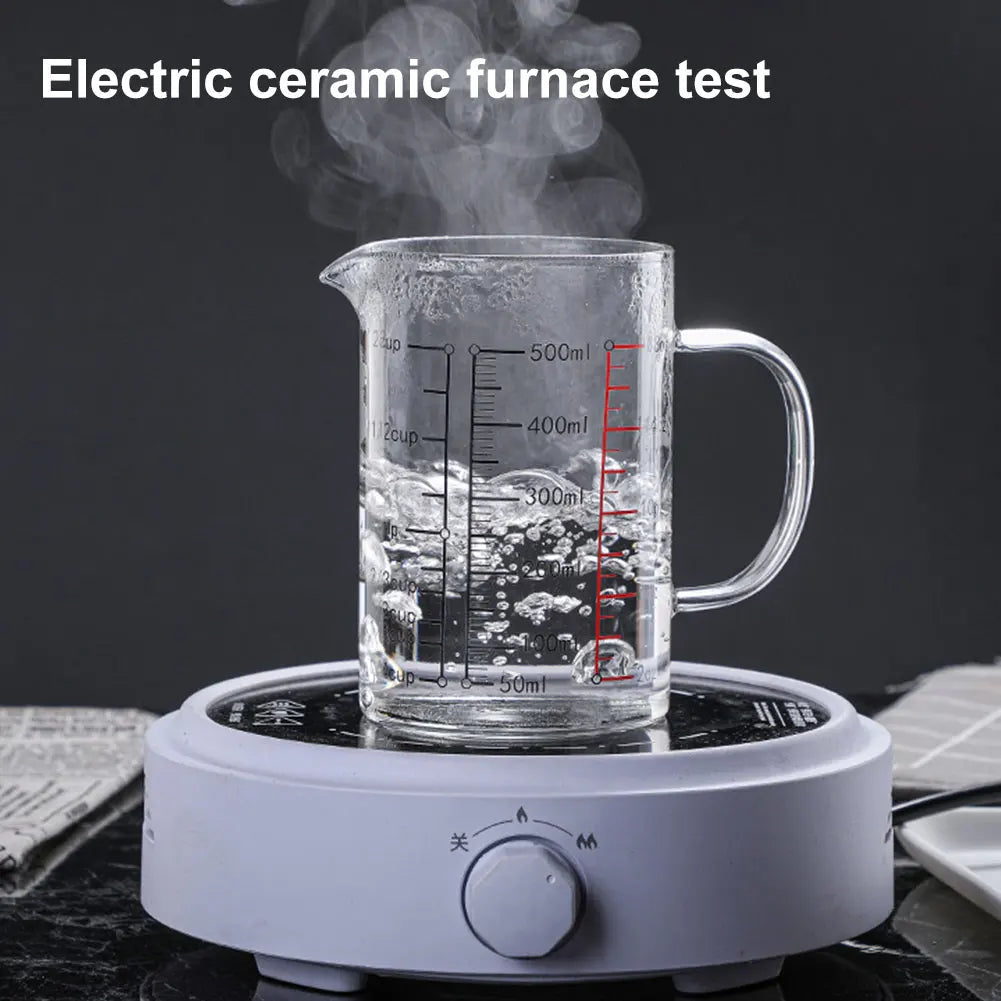 Glass Measuring Cup Food Grade High Borosilicate Glass Cups with Lid 4