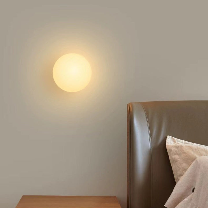 Glass wall lamp round with G9 socket – Modern spherical shape 2