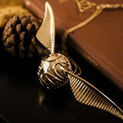 Golden Winged Orb Ring Box | Luxury Movable Wings Jewellery Case