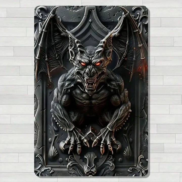 Gothic Aluminum Wall Sign | Waterproof Weather-Resistant Design | Pre-Drilled for Easy Indoor or Outdoor Halloween Décor Mounting