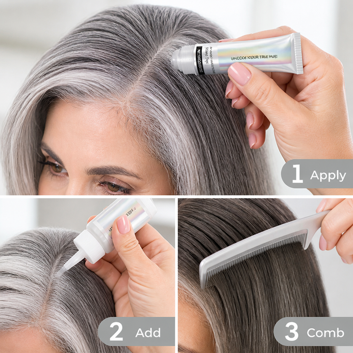 Grey-Blending Silver Hair Colour | Ammonia-Free with Aloe Vera, Comfrey &amp; Citrus | Builds Brighter Silver With Every Use