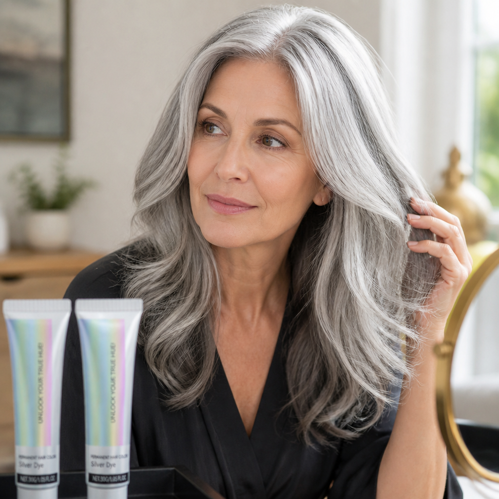 Grey-Blending Silver Hair Colour | Ammonia-Free with Aloe Vera, Comfrey &amp; Citrus | Builds Brighter Silver With Every Use