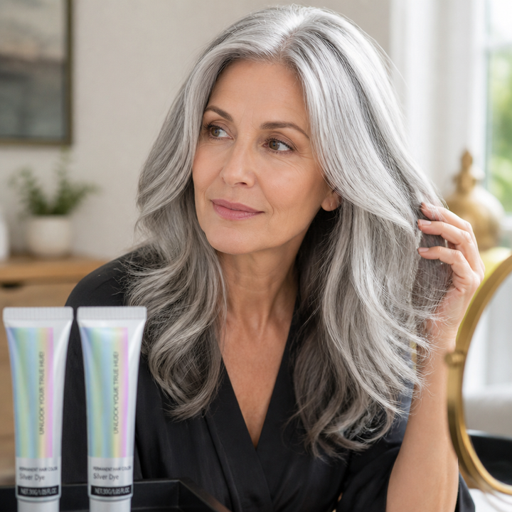 Grey-Blending Silver Hair Colour | Ammonia-Free with Aloe Vera, Comfrey &amp; Citrus | Builds Brighter Silver With Every Use