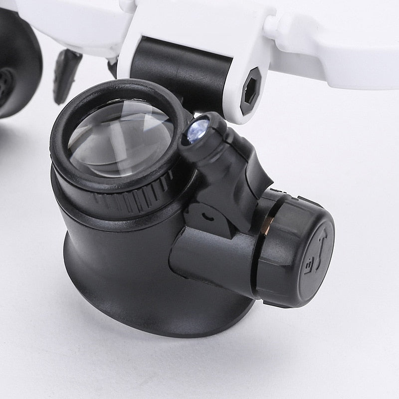 LED Magnifier Lamp Adjustable Lightweight with 3 Magnification Levels 2