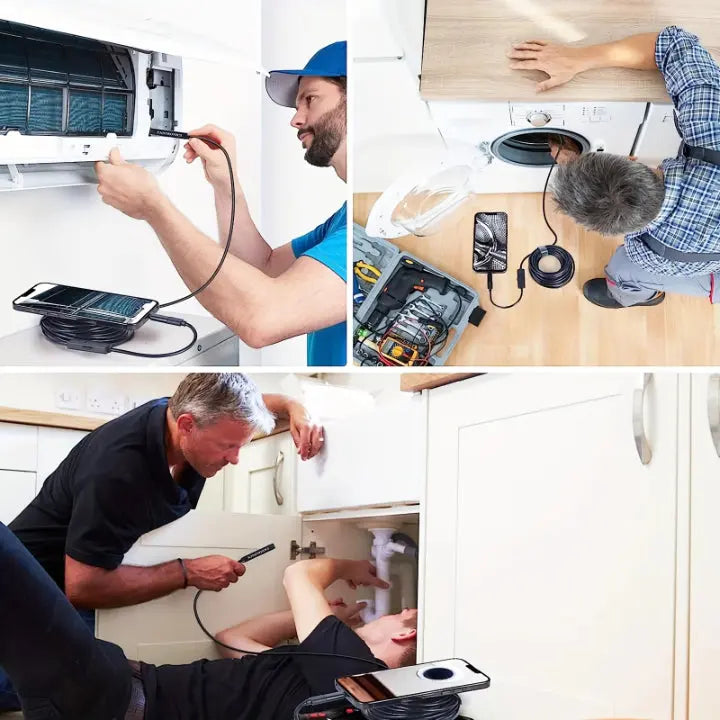 HD Endoscope Camera | Plug &amp; Play Borescope Inspection Camera for Phone
