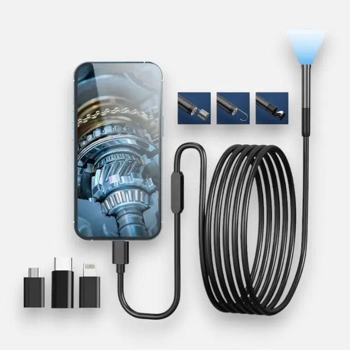 HD Endoscope Camera | Plug &amp; Play Borescope Inspection Camera for Phone