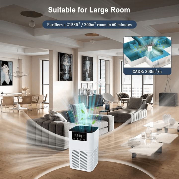 HEPA Air Purifier with Aromatherapy | Negative Ion Technology &amp; HEPA Filtration | Odour &amp; Smoke Eliminator for Home