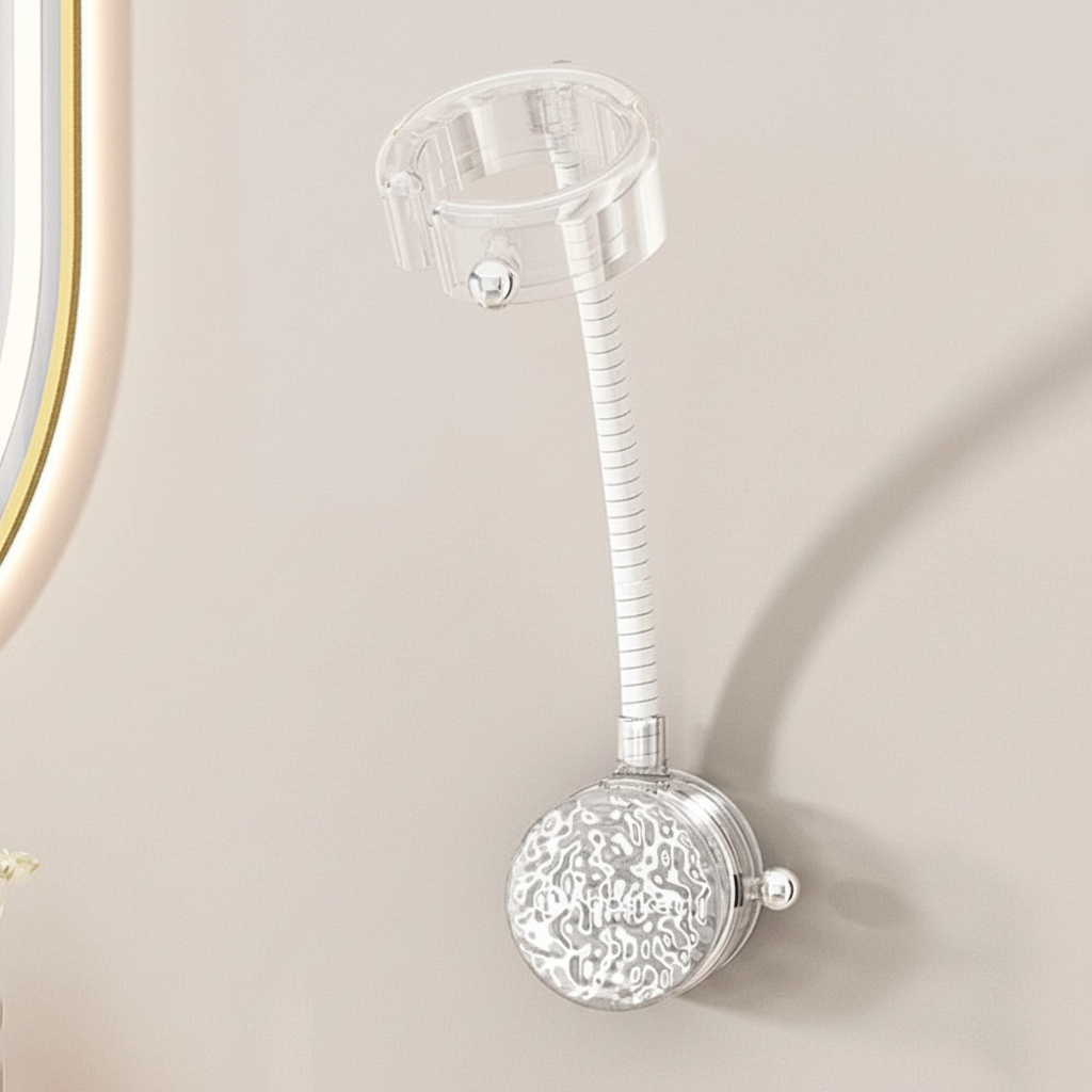 Hair Dryer Holder | 360 Degree Rotating Arm, Open Ring Cradle