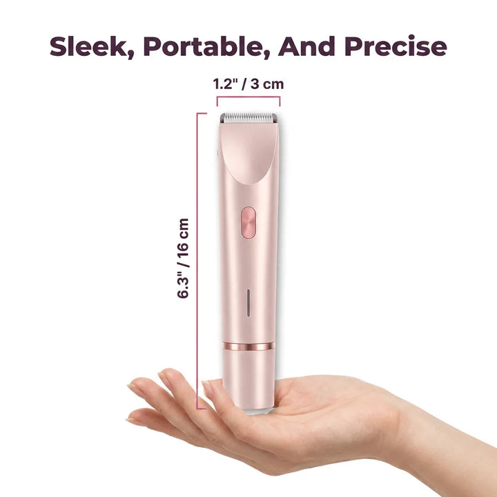 Hair Remover for Women | 2-in-1 Electric Shaver &amp; Trimmer | Painless Razor-Burn Free Hair Removal for Sensitive Skin