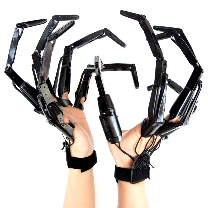 Halloween Articulated Finger Extensions | 3D Printed Scary Design | Velcro Fasten Universal Fit for Women&