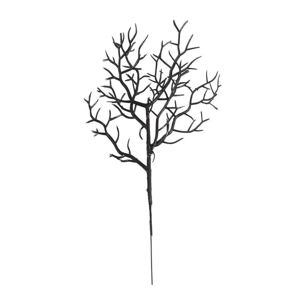 Halloween Black Branches Gothic Decor | 5-Piece Set for Vases and Centerpieces | Reusable Plastic Twig Branches for Table Displays