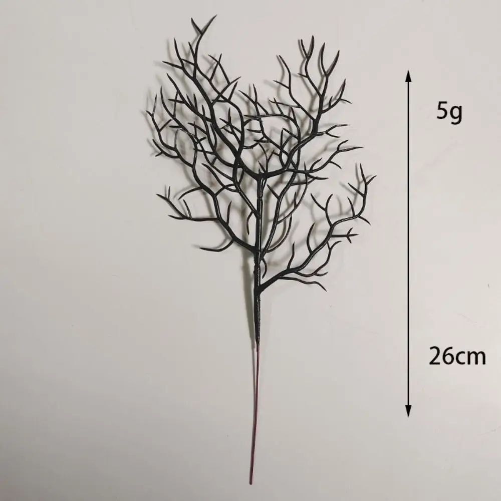 Halloween Black Branches Gothic Decor | 5-Piece Set for Vases and Centerpieces | Reusable Plastic Twig Branches for Table Displays