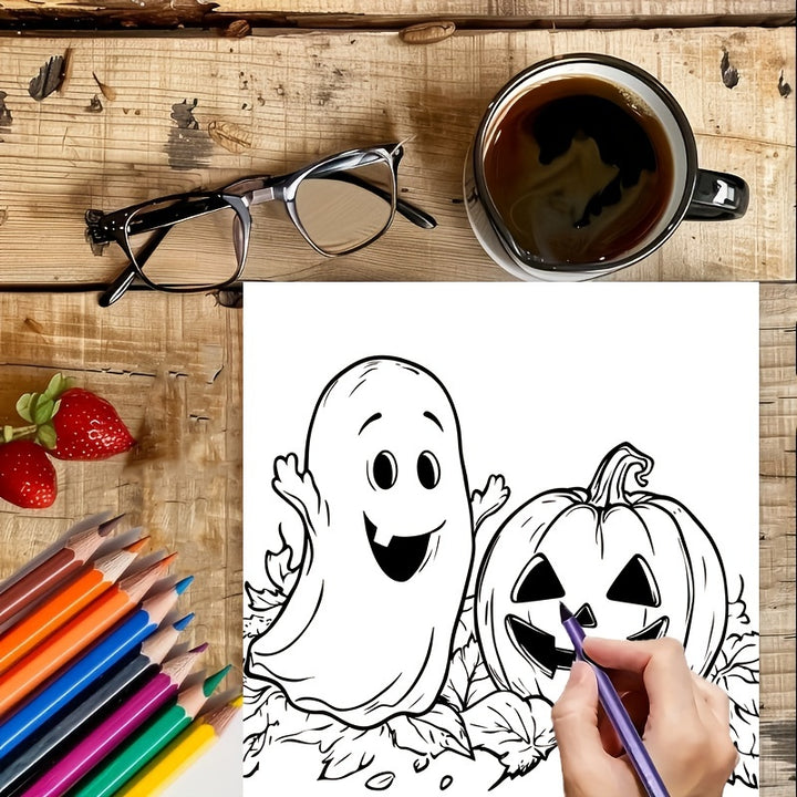 Halloween Colouring Book for Adults | Intricate Pumpkins, Witches &amp; Haunted Scenes