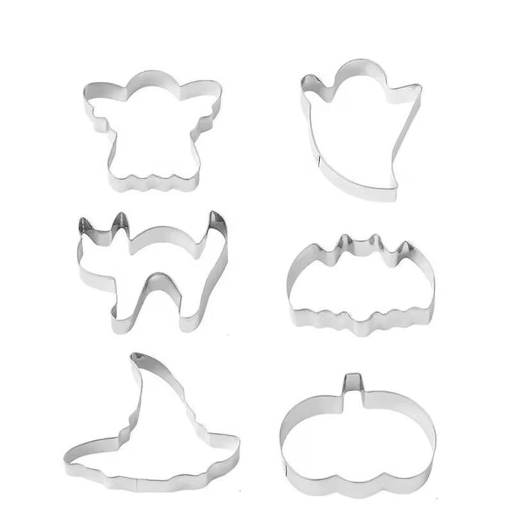 Halloween Cookie Cutter Set | 12-Piece Bat, Ghost &amp; Pumpkin Shapes | Stainless Steel, Rust-Resistant &amp; Reusable