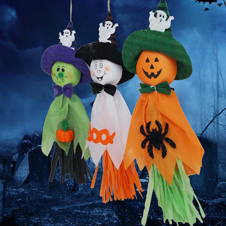 Halloween Ghost Doll Pendant | Hanging Decoration for Haunted House, Parties &amp; Classrooms | Lightweight Spooky Props