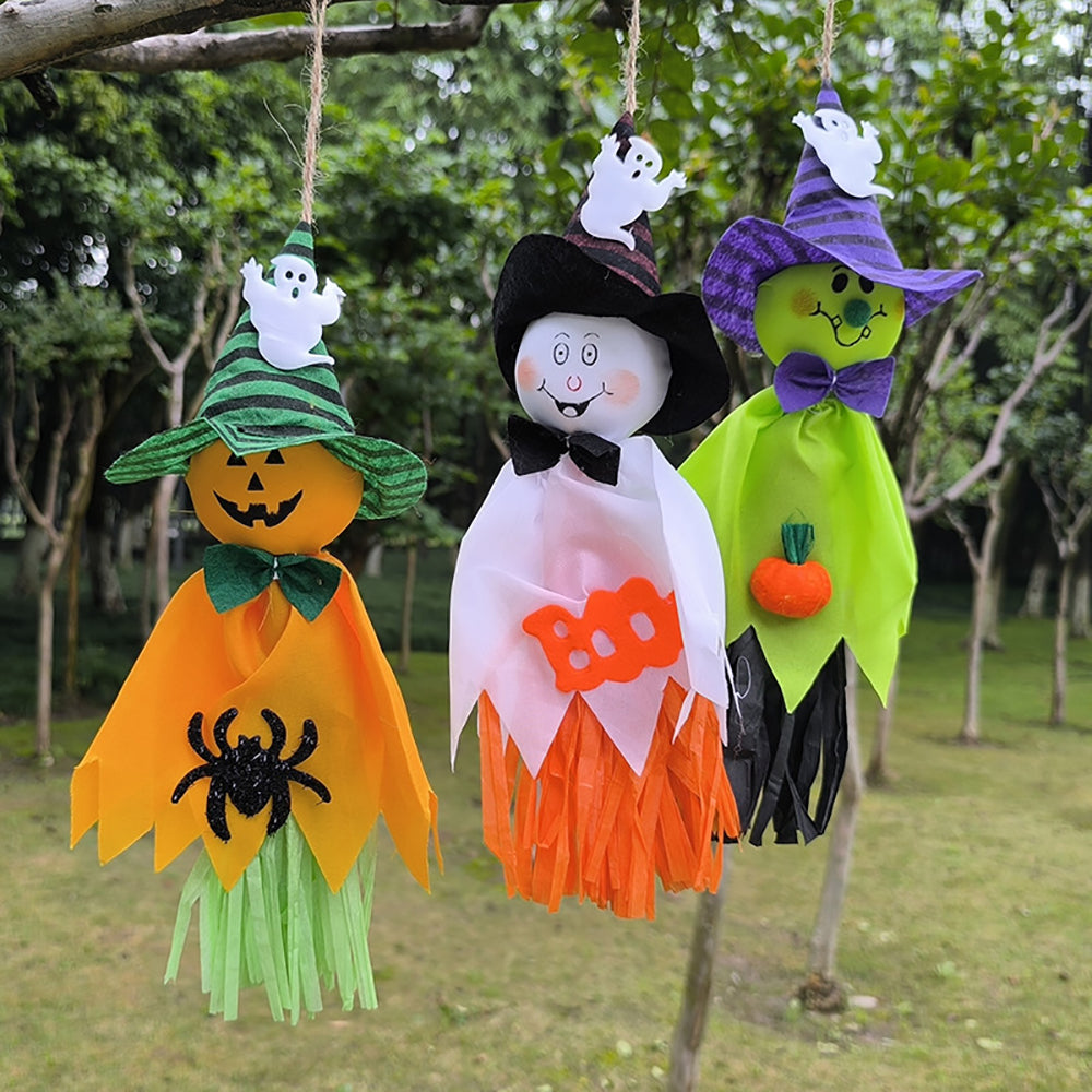 Halloween Ghost Doll Pendant | Hanging Decoration for Haunted House, Parties & Classrooms | Lightweight Spooky Props