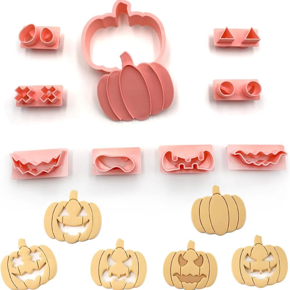 Halloween Mini Cookie Cutter Set | Pumpkin, Skull &amp; Ghost Shapes | Stainless Steel Fondant &amp; Icing Decoration Cutters