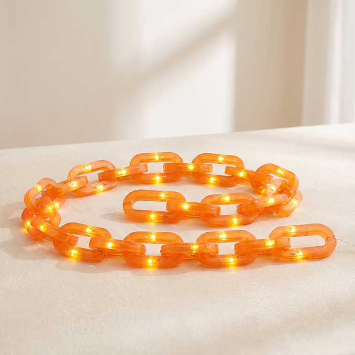 Halloween Chain String Lights, LED Lighting, Battery or USB Powered, Warm White 1