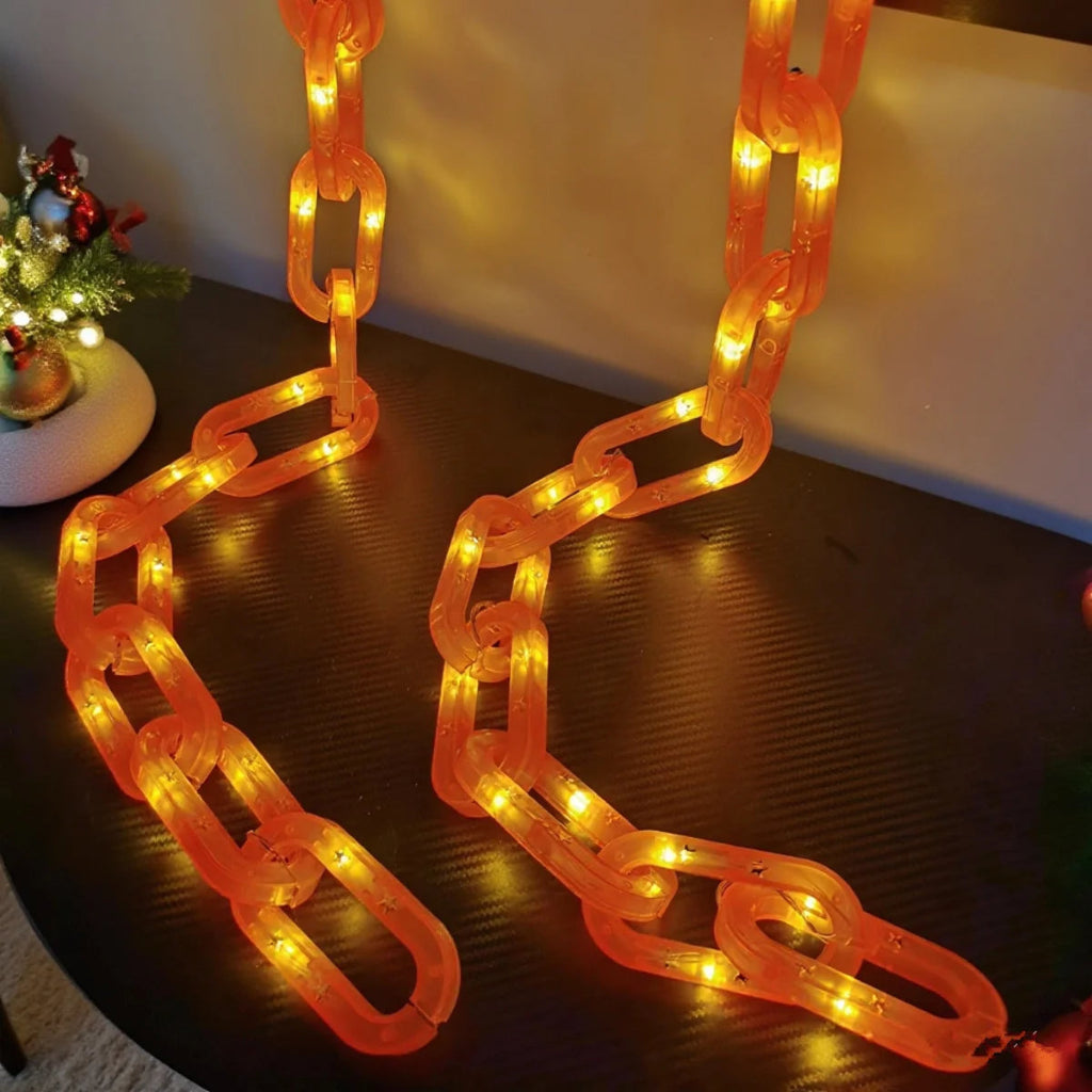 Halloween Chain String Lights, LED Lighting, Battery or USB Powered, Warm White 4