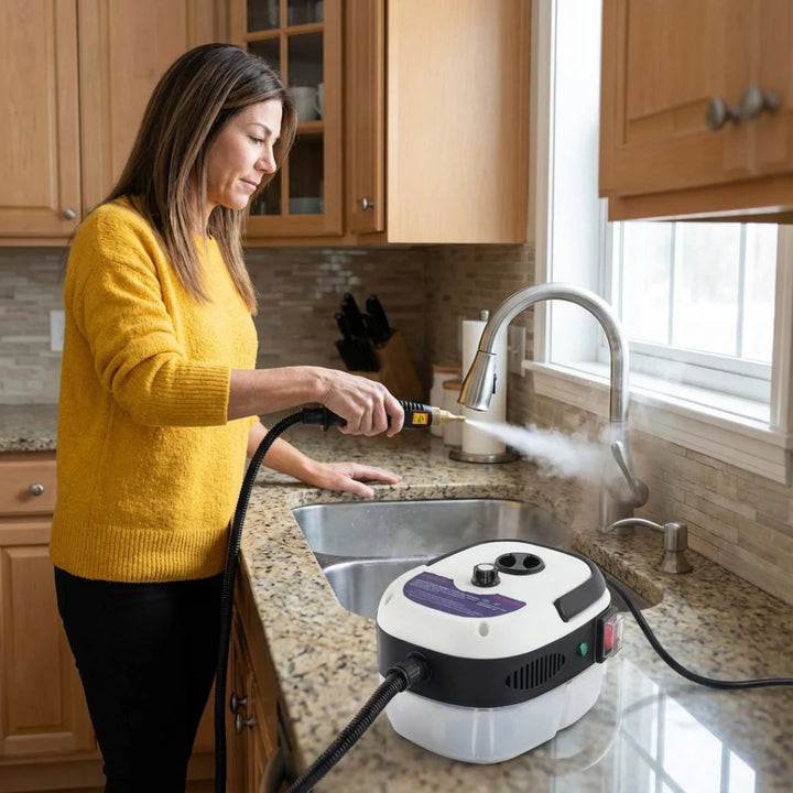 Handheld Steam Cleaner – High Temperature Steam | Portable Cleaning Machine for Grease &amp; Grime Removal 0