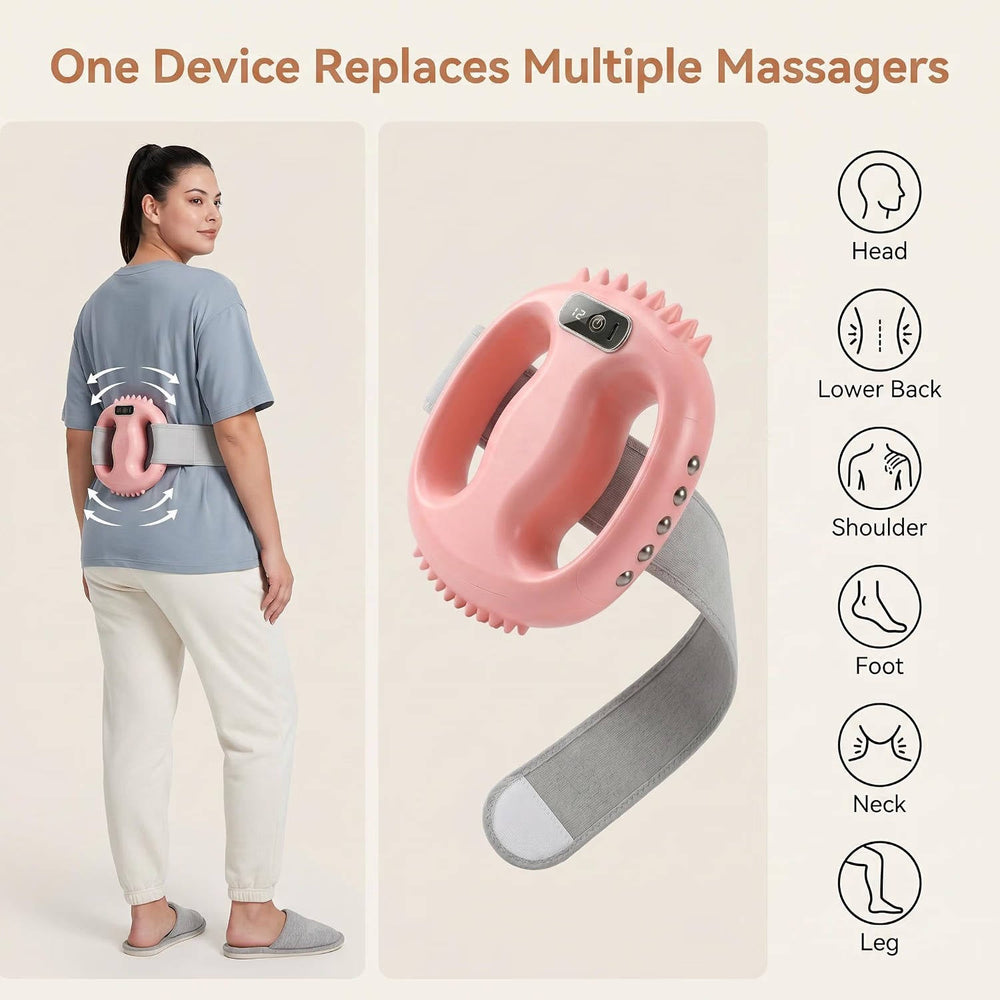 Hands-Free Massage Gun Fascia Ring Waist Belt with 9 Intensity Levels