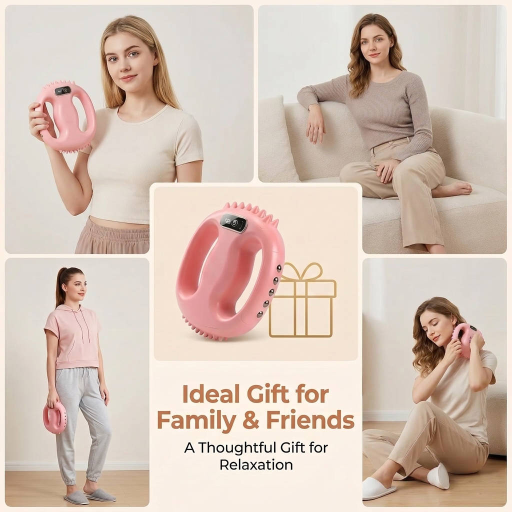 Hands-Free Massage Gun Fascia Ring Waist Belt with 9 Intensity Levels