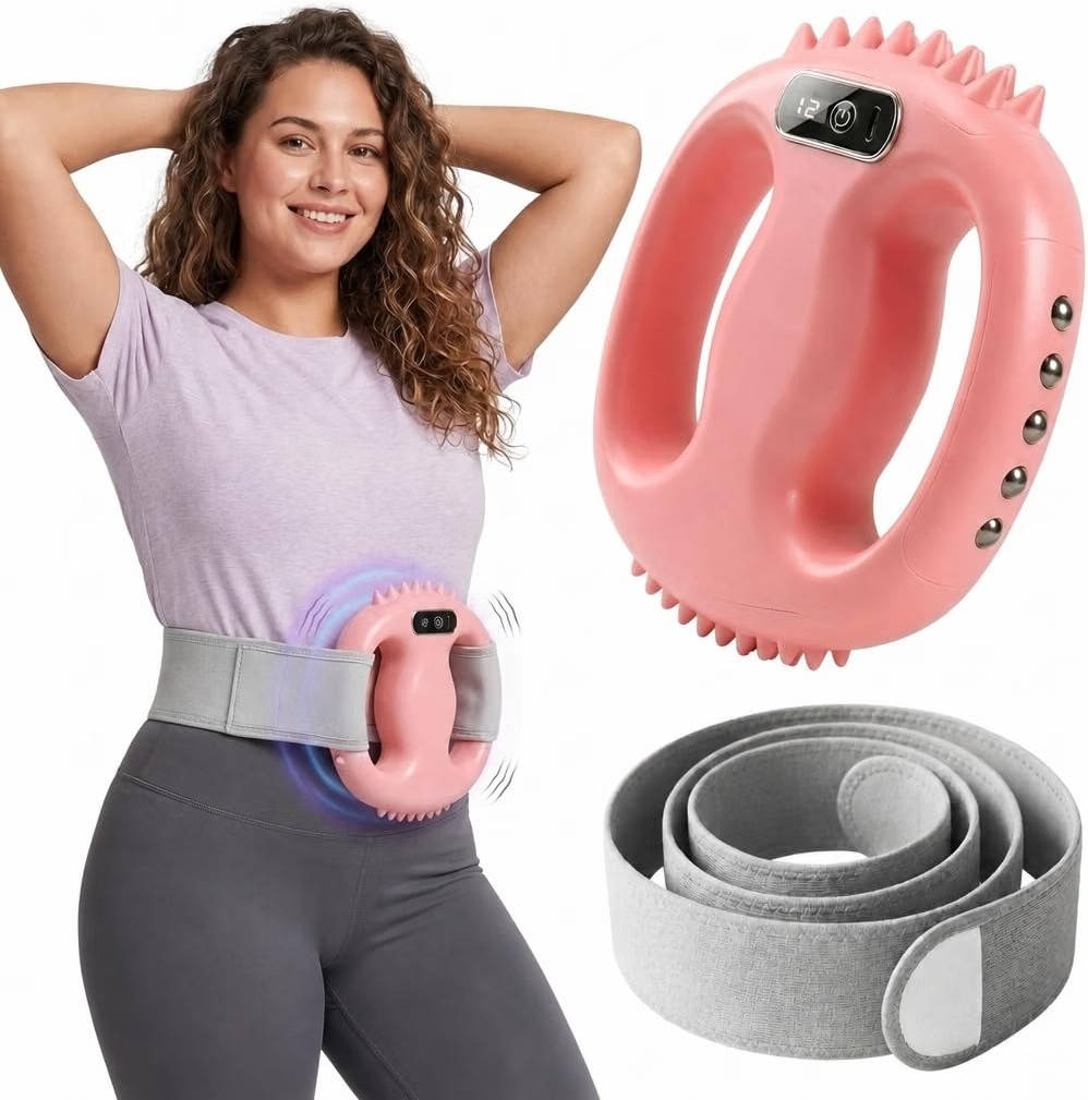 Hands-Free Massage Gun Fascia Ring Waist Belt with 9 Intensity Levels