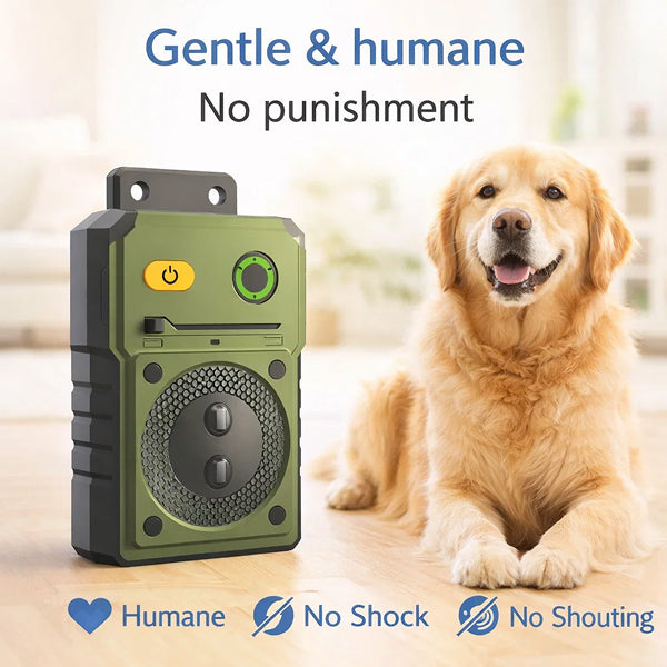 Hands-Free Automatic Bark Control | Continuous Ultrasonic Silencer for Day &amp; Night Home Use 1