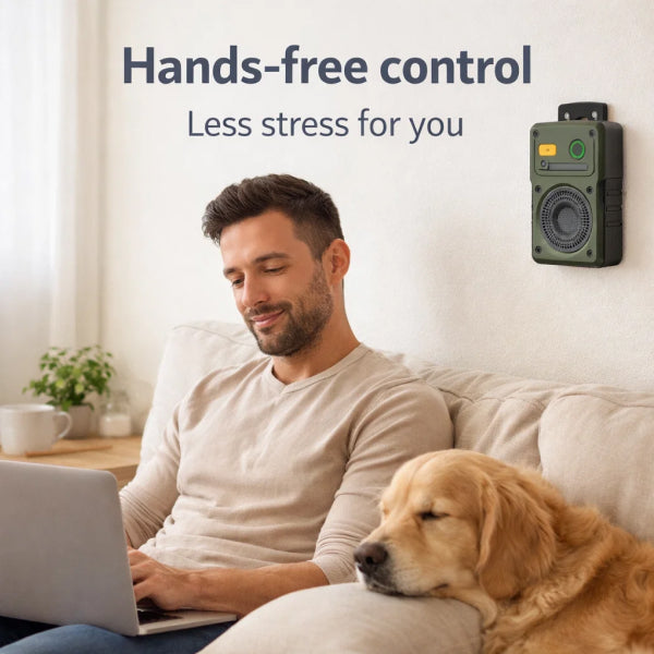 Hands-Free Automatic Bark Control | Continuous Ultrasonic Silencer for Day &amp; Night Home Use 3