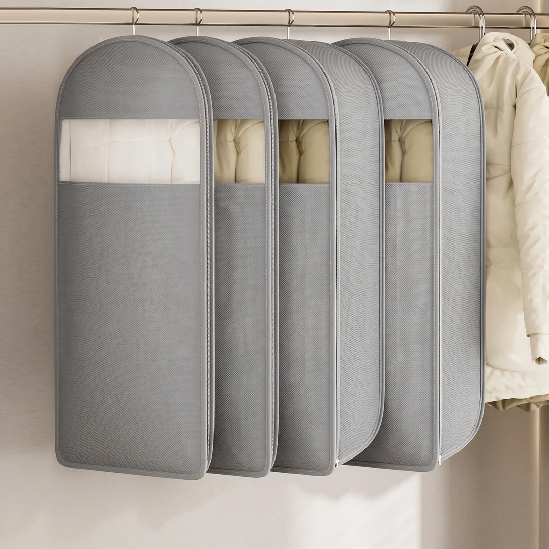 Hanging Garment Organizer | Gusseted Sides, Clear Window
