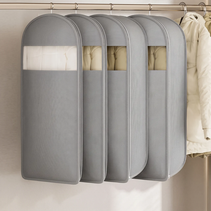 Hanging Garment Organizer | Gusseted Sides, Clear Window