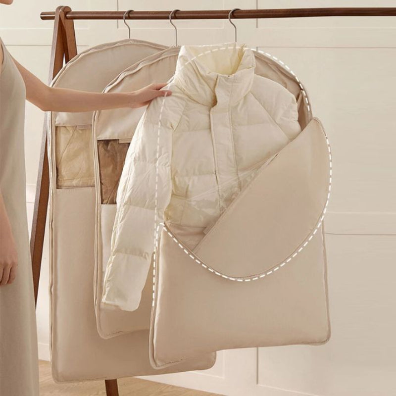 Hanging Garment Organizer | Gusseted Sides, Clear Window