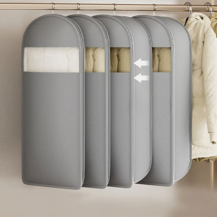 Hanging Garment Organizer | Gusseted Sides, Clear Window