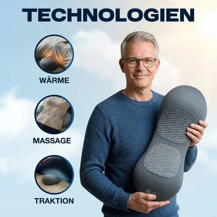 Heated Back Massager Vibration Massage Lower Back Pad