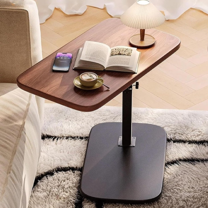 Height-Adjustable Side Table | C Shape Sofa Side Table
