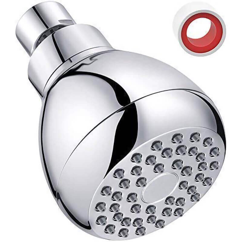 High Pressure Shower Head | Anti-Clog Nozzles | Chrome, Matt Black &amp; Brushed Nickel | G1/2" Brass