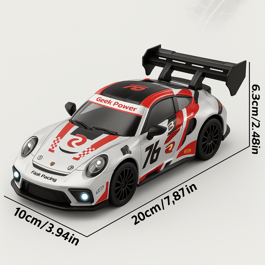 High-Speed RC Car | Speed &amp; Drift Modes | Interchangeable Tyres | 2.4GHz | LED Headlights | ABS