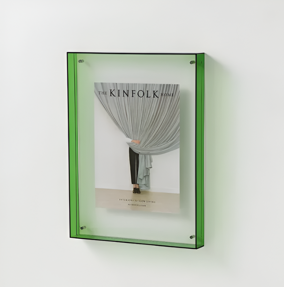 Acrylic Photo Frame | Floating Display, Freestanding or Wall-Mounted | Scratch-Resistant, Optically Clear Finish 14