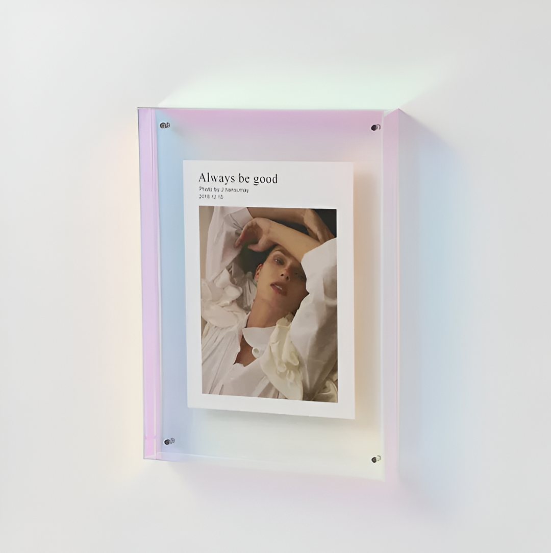 Acrylic Photo Frame | Floating Display, Freestanding or Wall-Mounted | Scratch-Resistant, Optically Clear Finish 15