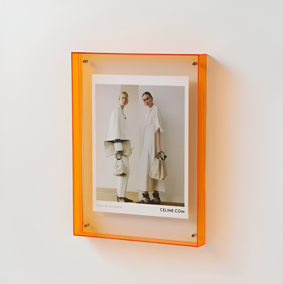Acrylic Photo Frame | Floating Display, Freestanding or Wall-Mounted | Scratch-Resistant, Optically Clear Finish 16