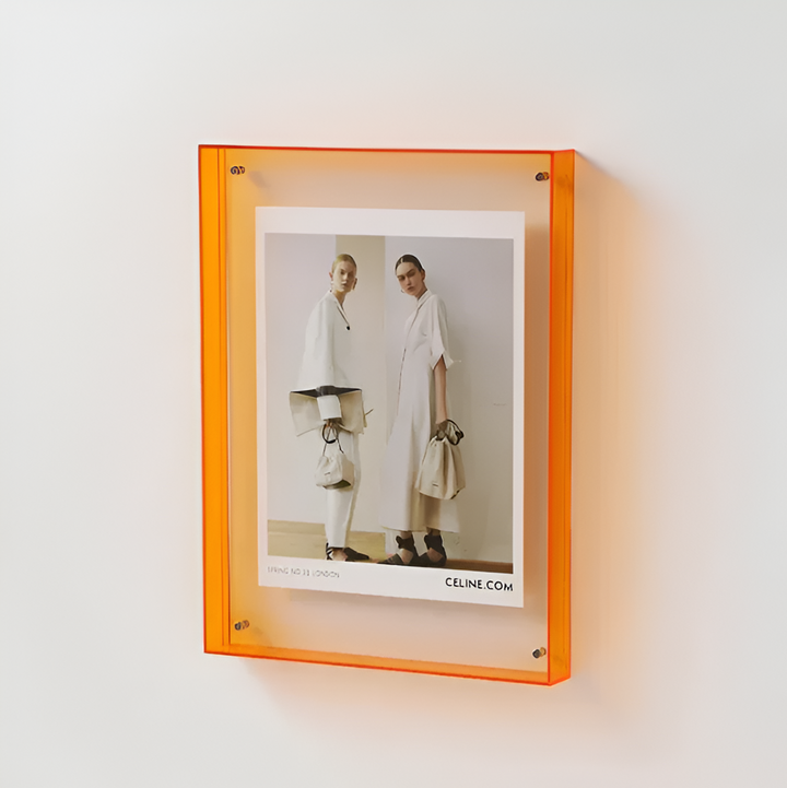Acrylic Photo Frame | Floating Display, Freestanding or Wall-Mounted | Scratch-Resistant, Optically Clear Finish 16