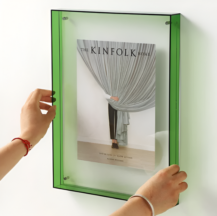 Acrylic Photo Frame | Floating Display, Freestanding or Wall-Mounted | Scratch-Resistant, Optically Clear Finish 9