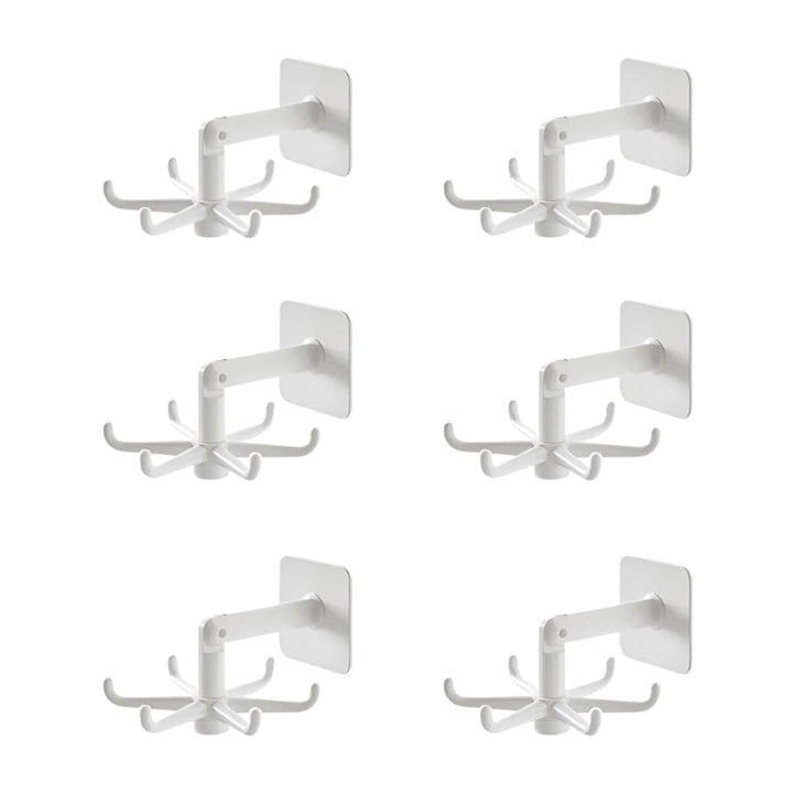 Hook Organizer with 360° Swivel Function | Adhesive Rotating Rack